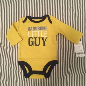 NWT NB Handsome Little Guy Onesie